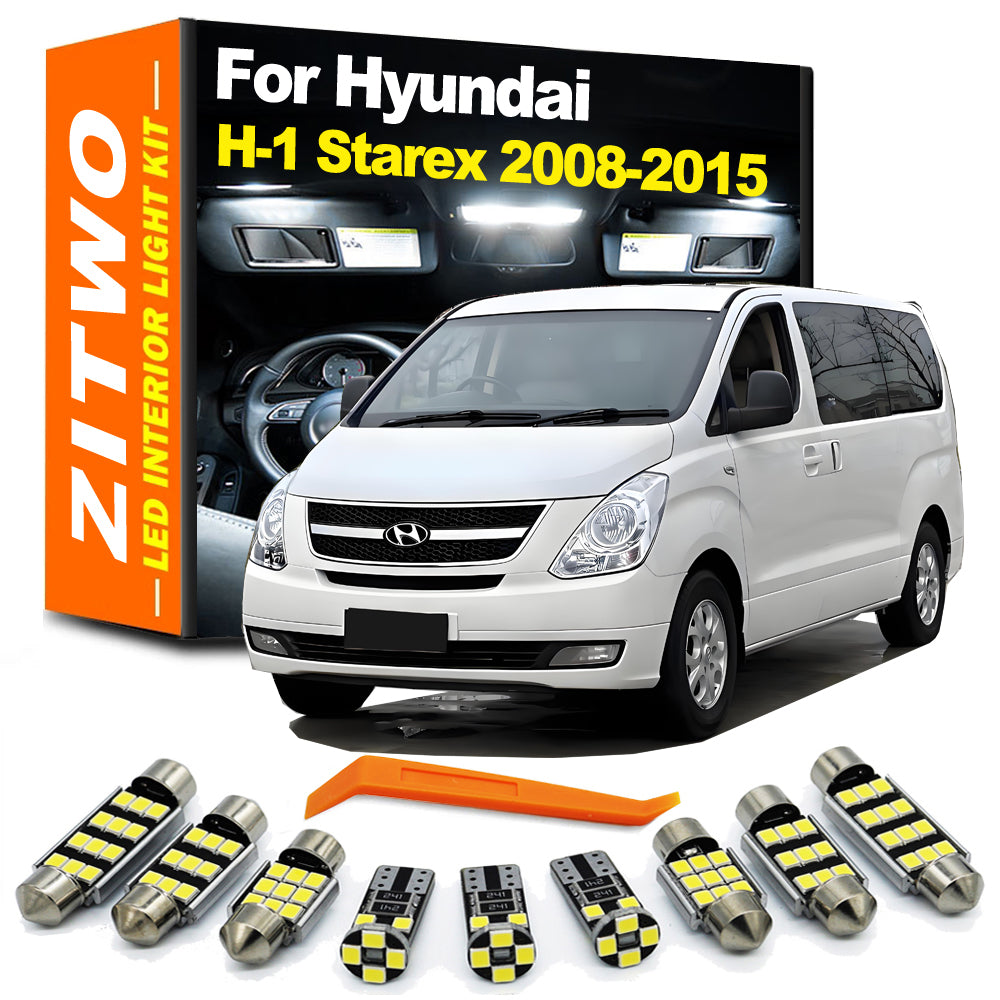 AutoGlowLED 16Pcs LED Interior Light Kit for Hyundai H-1 Starex i800 2008-2015