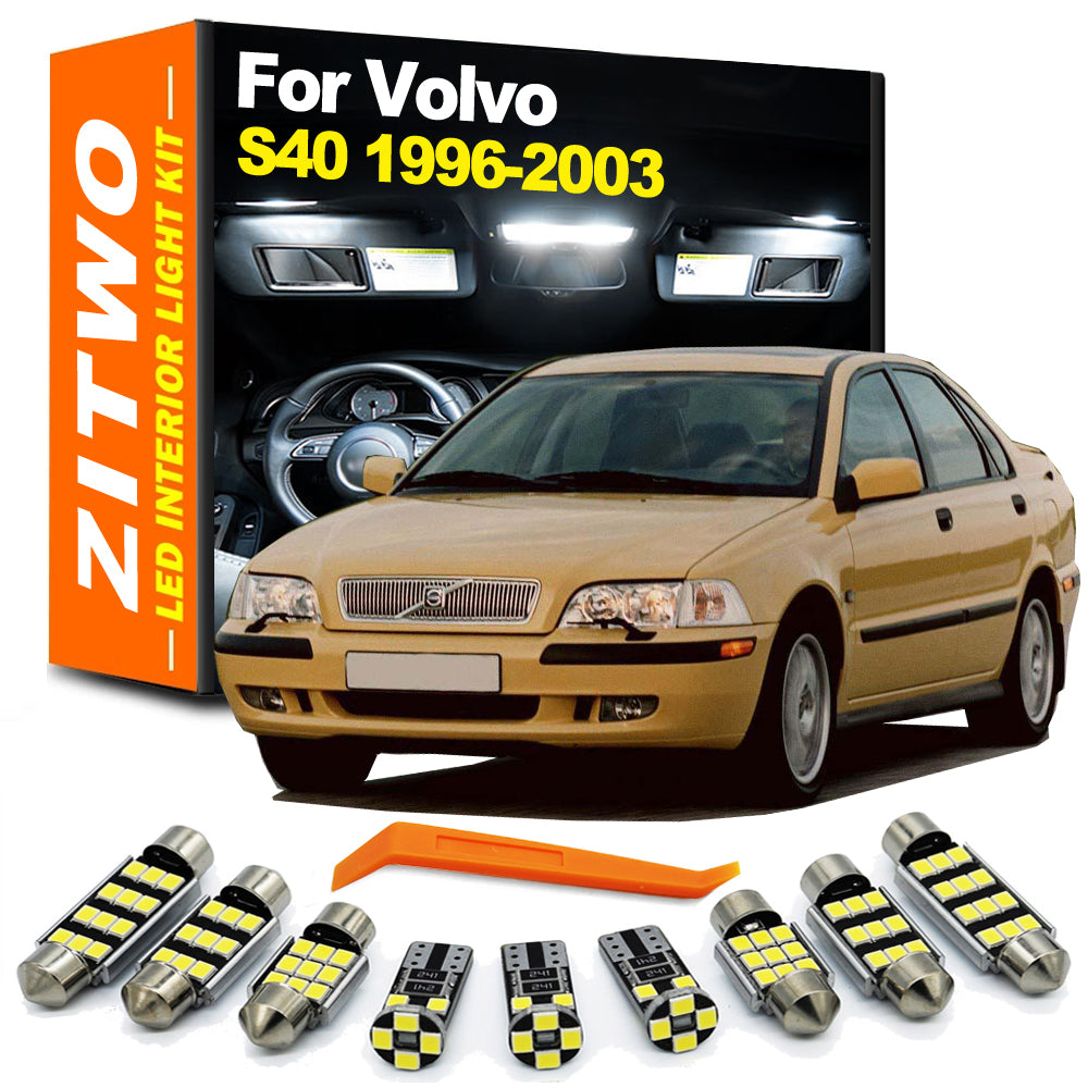 AutoGlowLED 11pc LED Interior Light Kit for Volvo S40 1996-2003