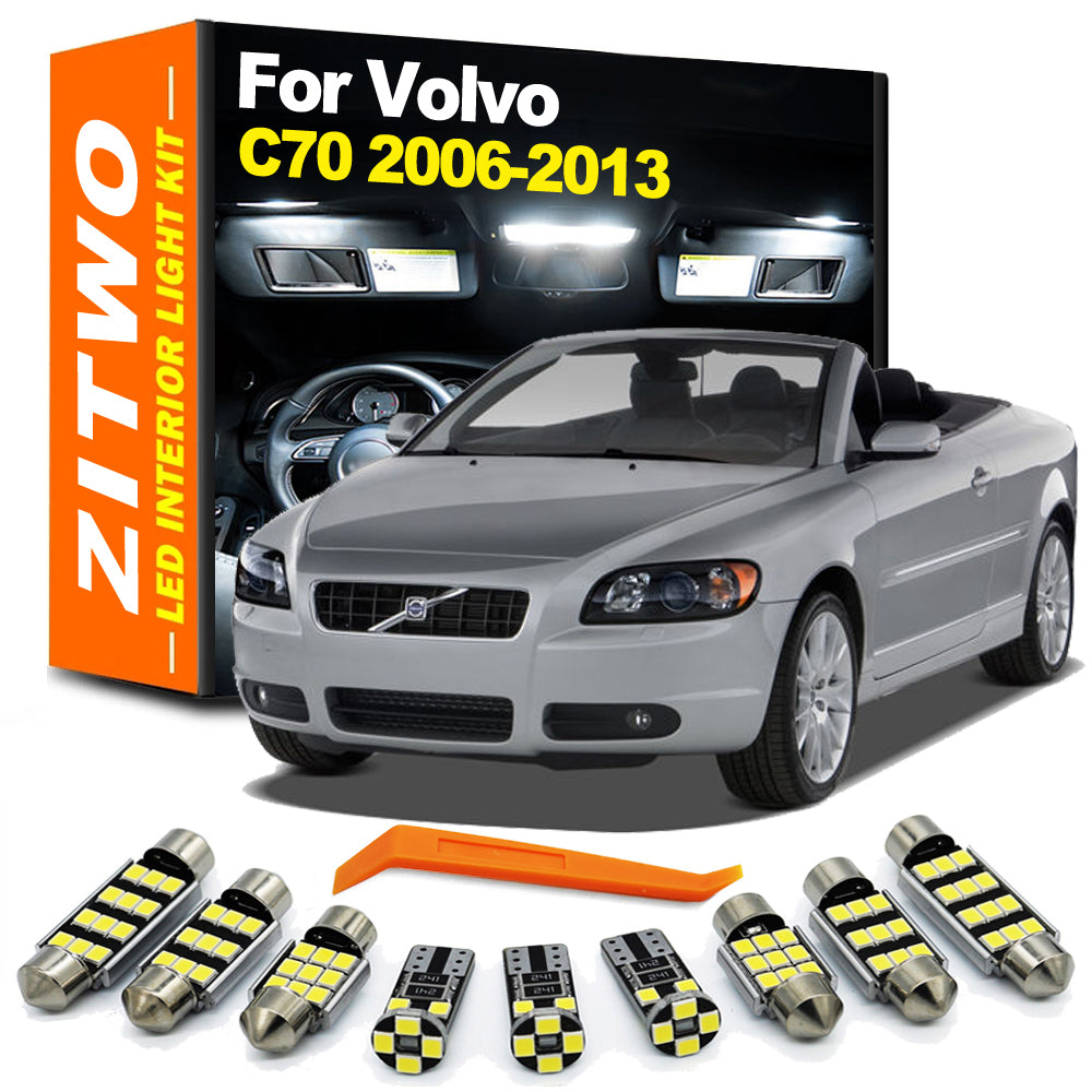 AutoGlowLED 18pc LED Interior Light Kit for Volvo C70 2006-2013