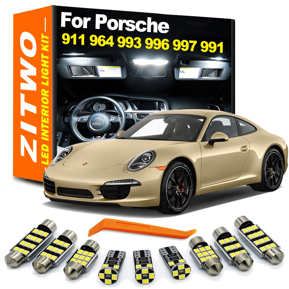 AutoGlowLED LED Interior Light Bulb Kit for Porsche 911 964 993 996 997 991 1989-2016