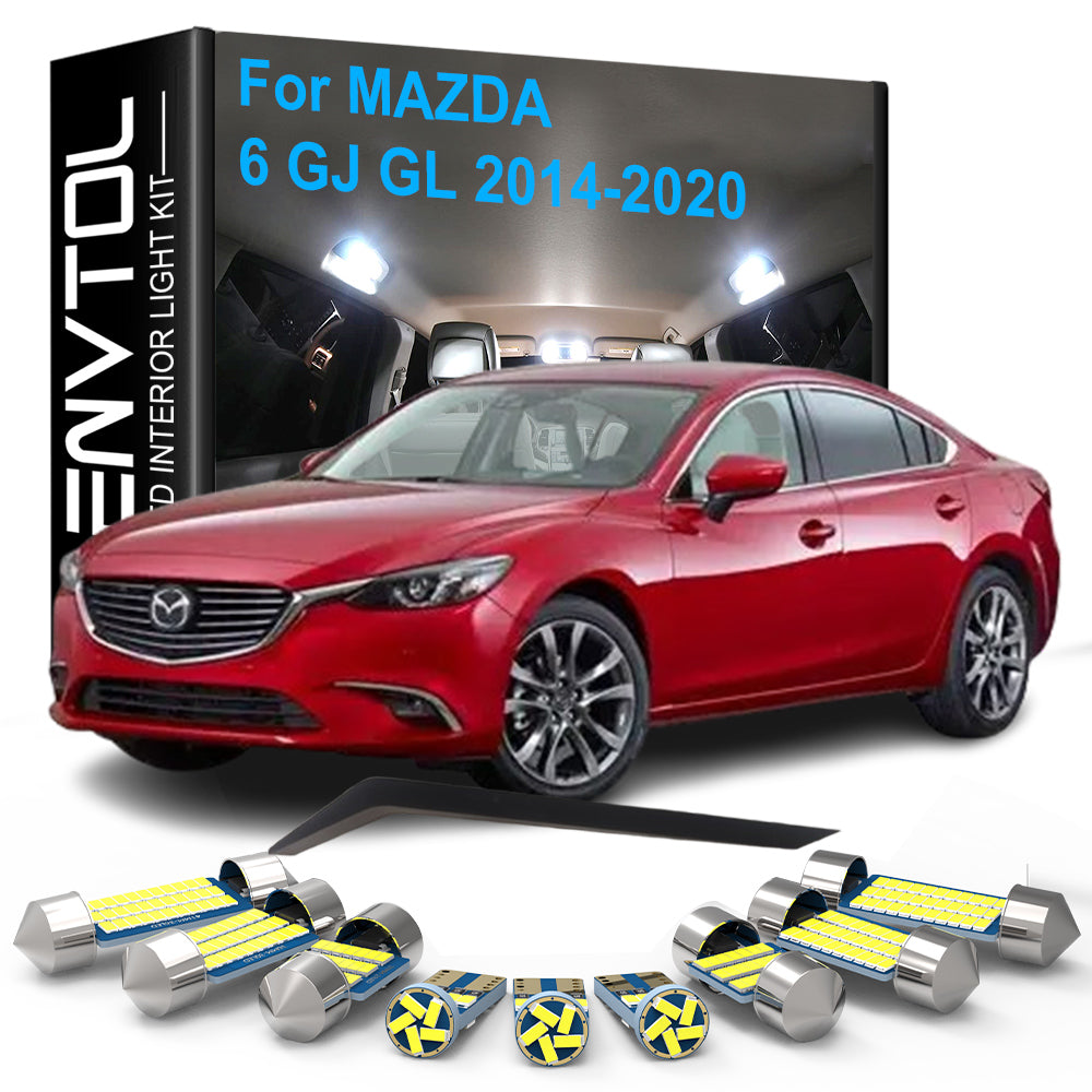 AutoGlowLED 13pc LED Interior Light Kit for Mazda 6 GJ GL 2014-2020 Canbus