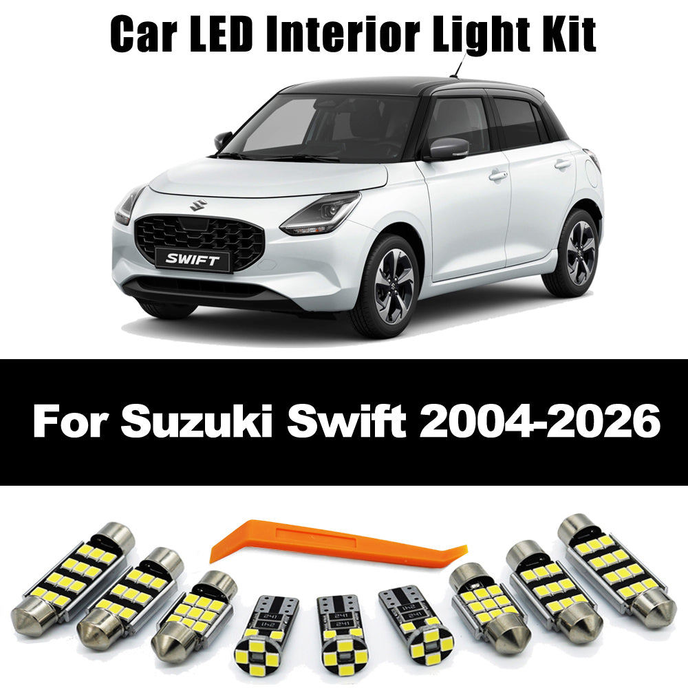 AutoGlowLED LED Interior Light Kit for Suzuki Swift 2004-2026