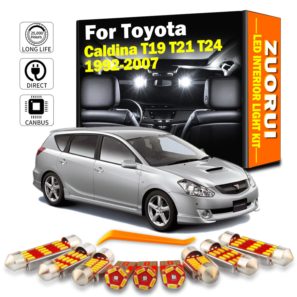 AutoGlowLED Canbus LED Interior Light Kit for Toyota Caldina T19 T21 T24 1992-2007
