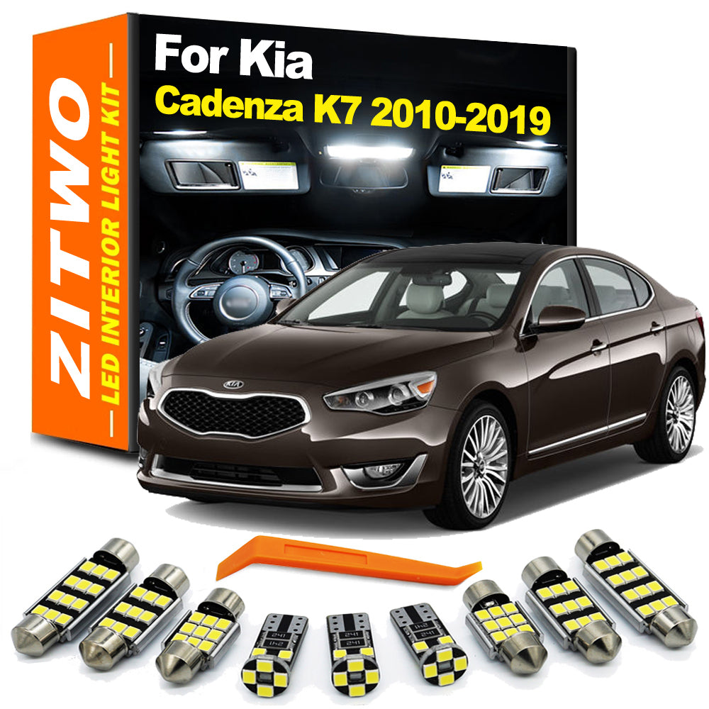 AutoGlowLED 13pc LED Interior Light Kit for Kia Cadenza K7 2010-2019
