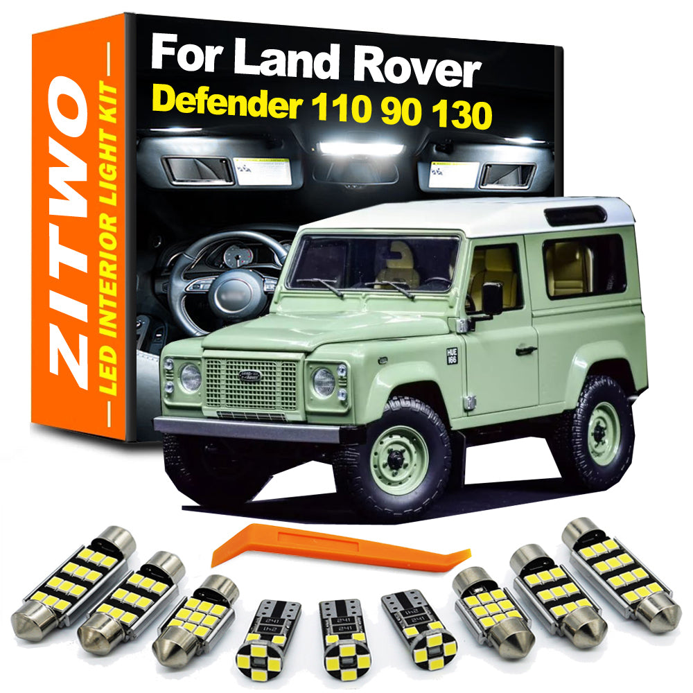 AutoGlowLED 7Pcs Canbus LED Interior Light Kit for Land Rover Defender L316 90 110 130 1990-2006