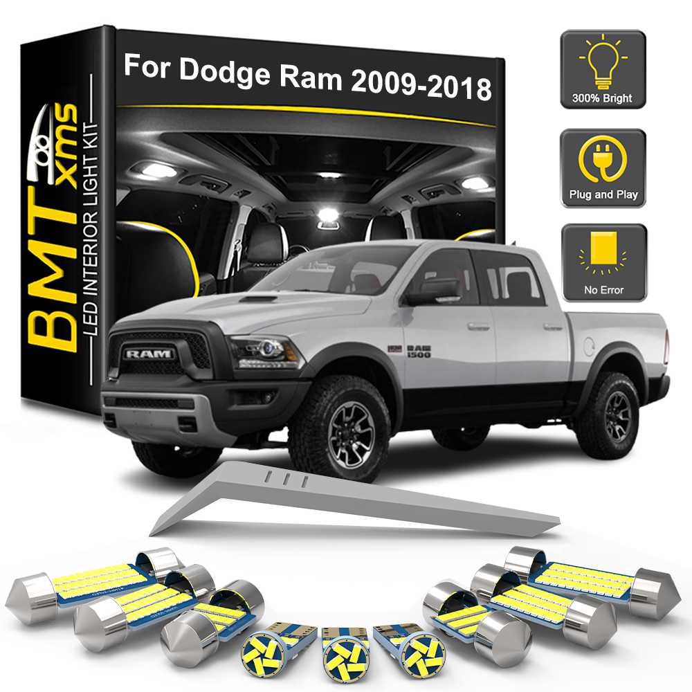 AutoGlowLED Canbus LED Interior Light Kit for Dodge Ram 1500 2500 3500 2009-2018