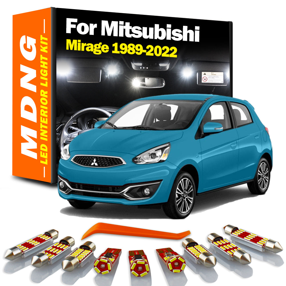 AutoGlowLED LED Interior Light Kit for Mitsubishi Mirage 1989-2022 Canbus