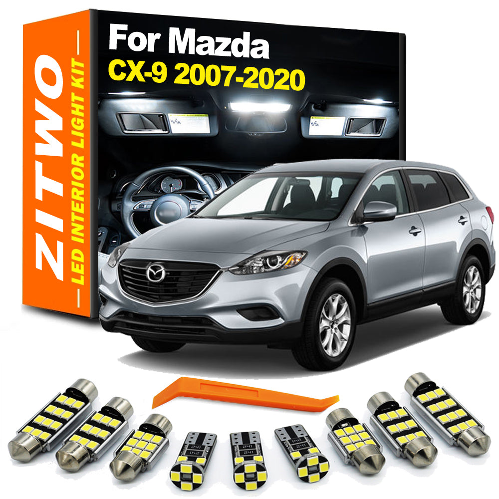 AutoGlowLED 13Pcs LED Interior Light Kit for Mazda CX-9 2007-2020