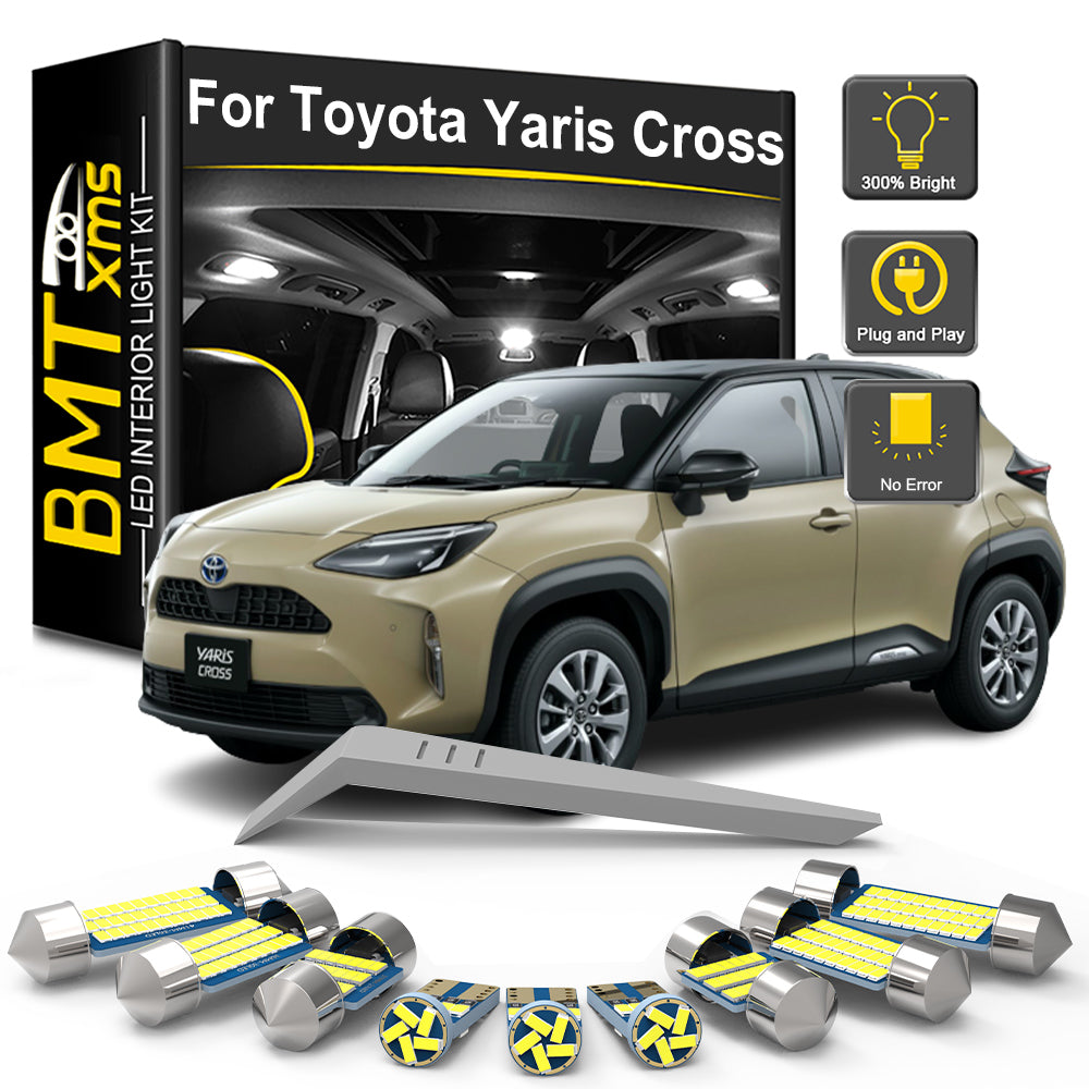 AutoGlowLED 11Pcs LED Interior Light Kit for Toyota Yaris Cross 2020-2024