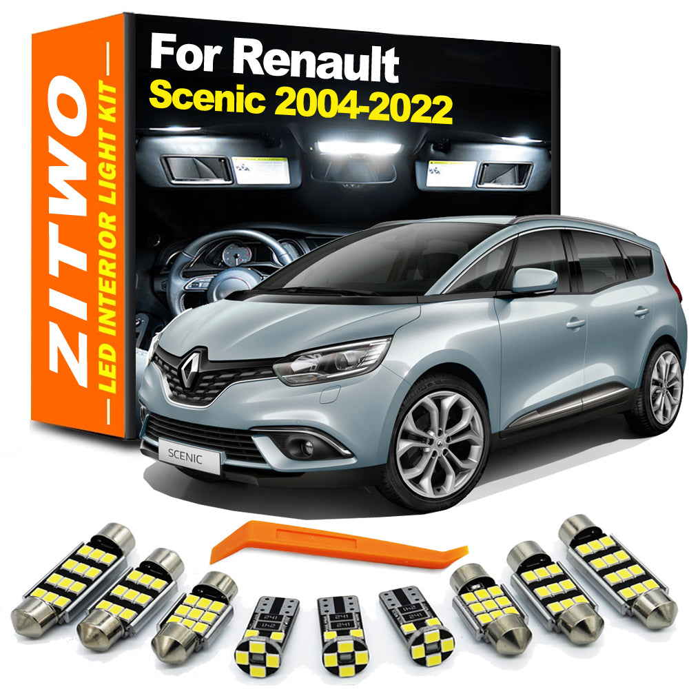 AutoGlowLED LED Interior Dome Light Kit for Renault Scenic 2004-2022
