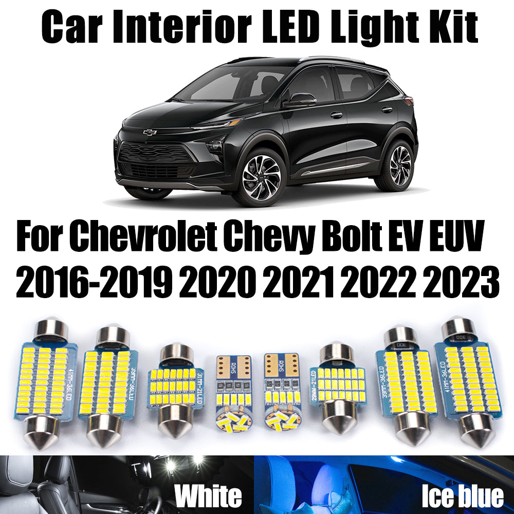 AutoGlowLED LED Interior Light Kit for Chevrolet Bolt EV EUV 2016-2023
