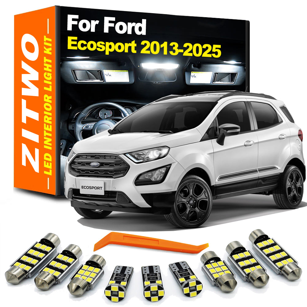 AutoGlowLED 13Pcs Canbus LED Interior Light Kit for Ford EcoSport 2013-2025