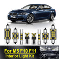 AutoGlowLED 21Pcs Canbus LED Interior Light Kit for BMW 5 Series F10 F11