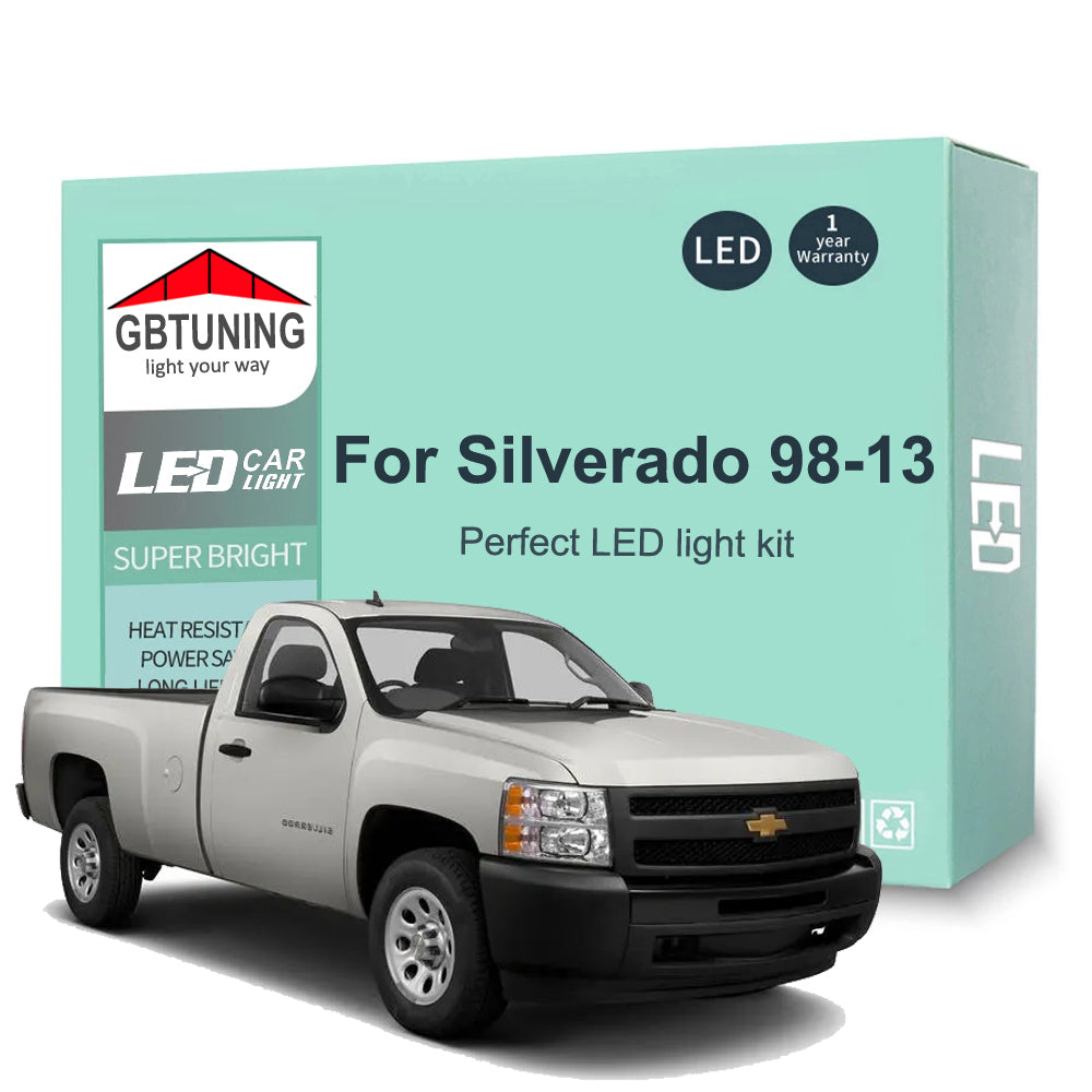 AutoGlowLED Canbus LED Interior Light Kit for Chevrolet Silverado 1998-2013