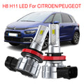 AutoGlowLED H8 H11 LED Fog Lights 60W 20000LM Canbus for Citroen Peugeot