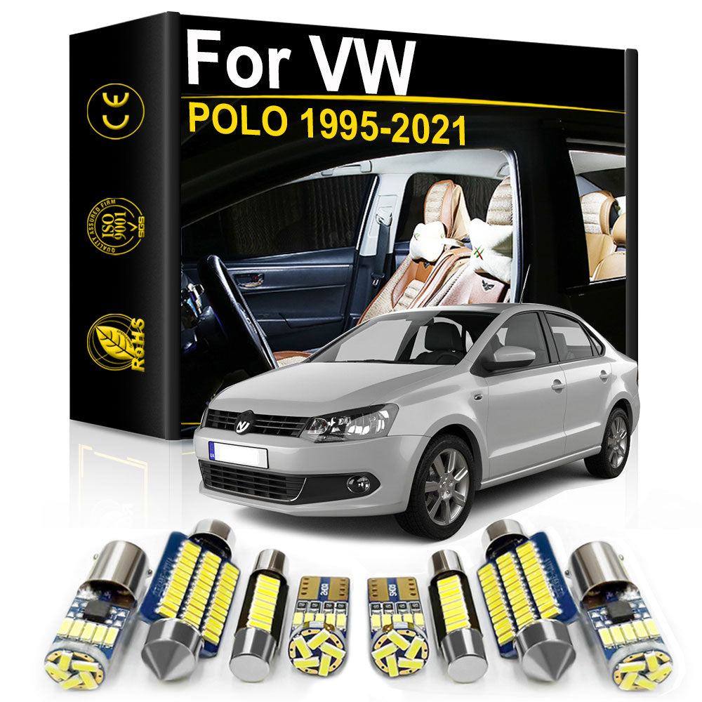 AutoGlowLED VW Polo Interior LED Light Kit Canbus Error Free
