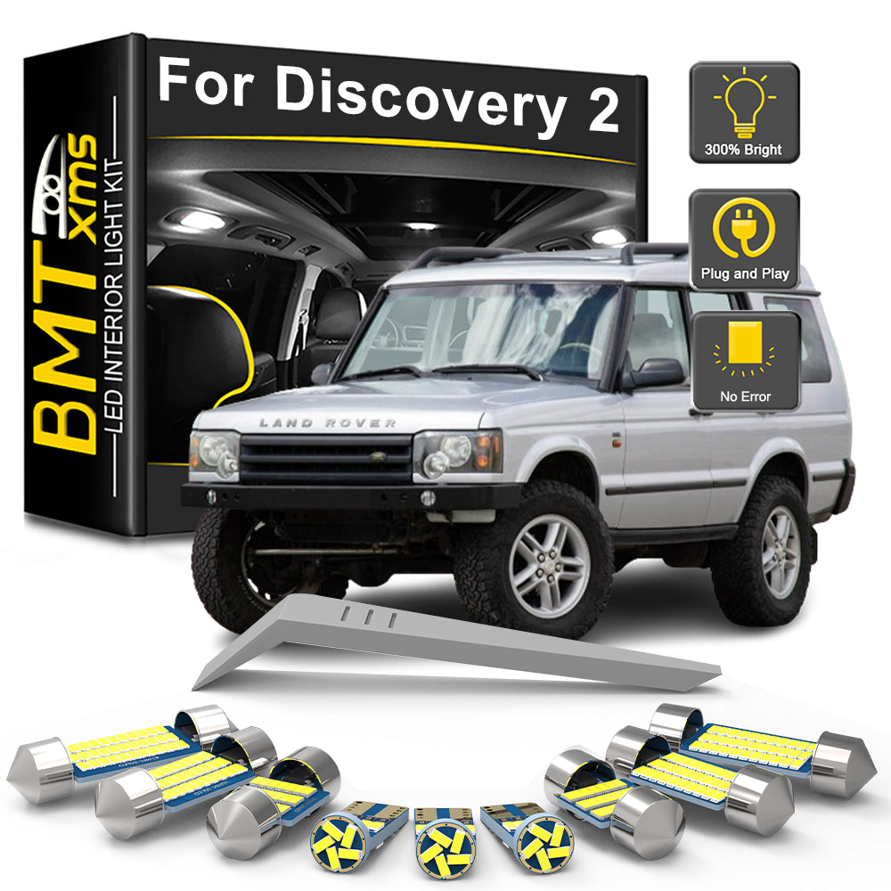 AutoGlowLED 7Pcs LED Interior Light Kit for Land Rover Discovery II L318 1999-2004
