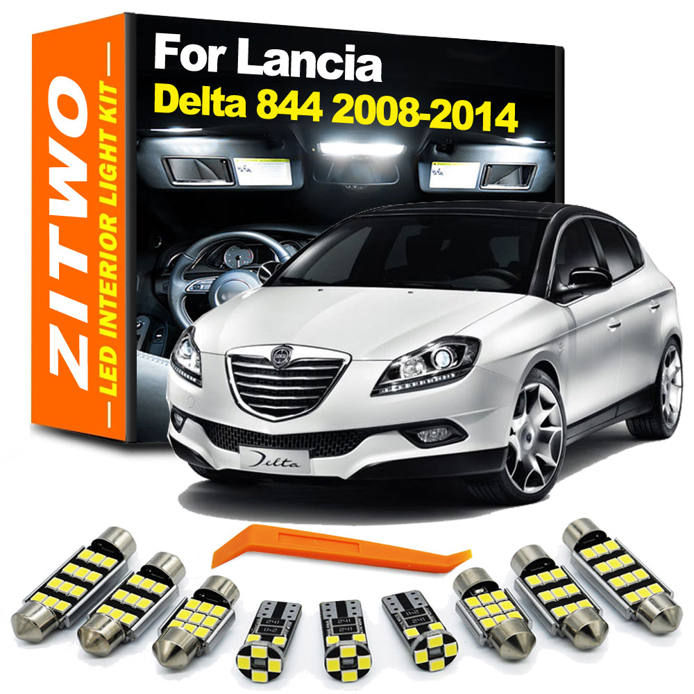 AutoGlowLED 11pc LED Interior Light Kit for Lancia Delta 3 2008-2014