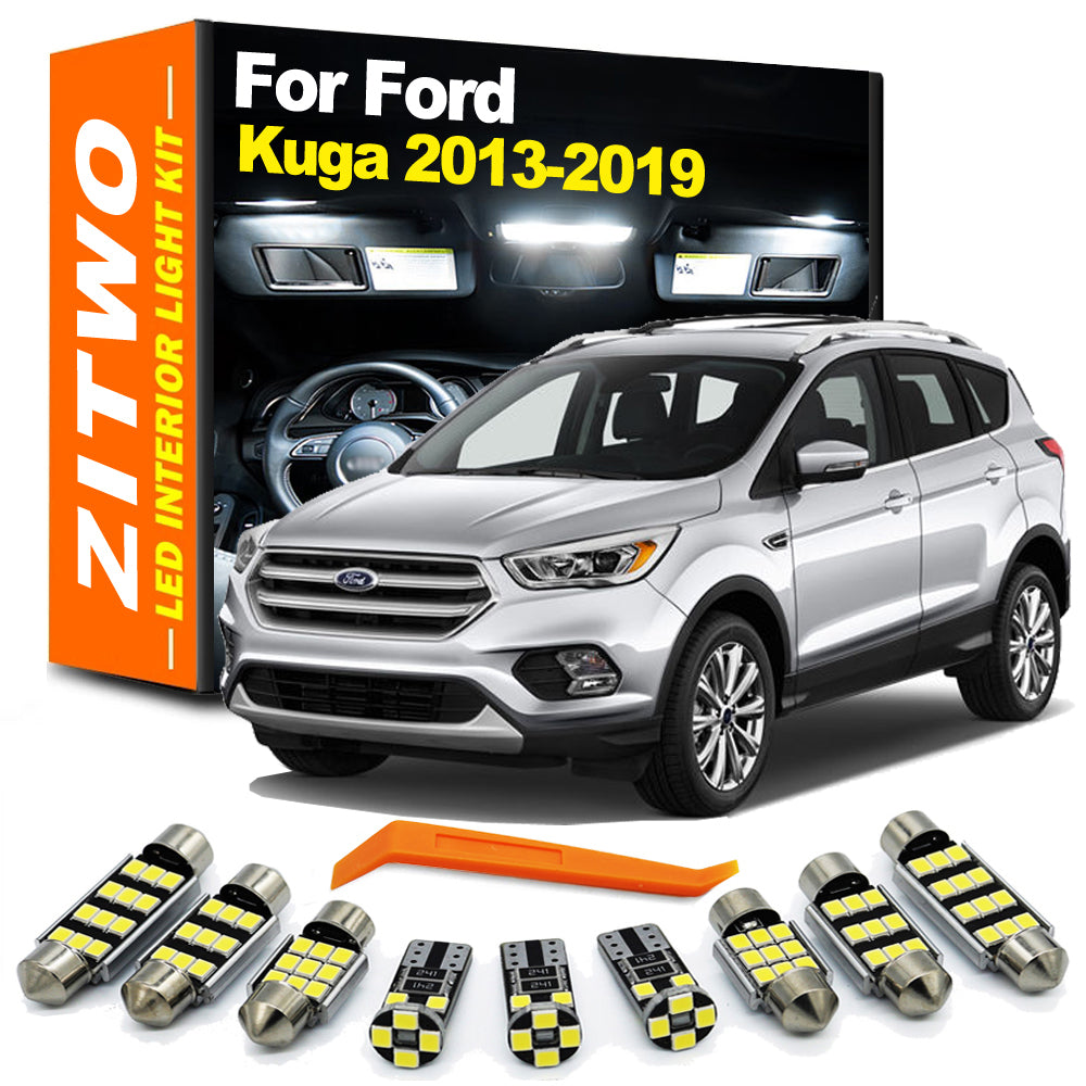 AutoGlowLED 14-Piece LED Interior Bulb Kit for Ford Kuga 2013-2019