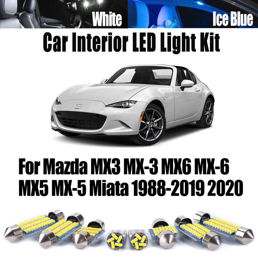 AutoGlowLED LED Interior Light Kit for Mazda MX-3 MX-6 MX-5 Miata Canbus