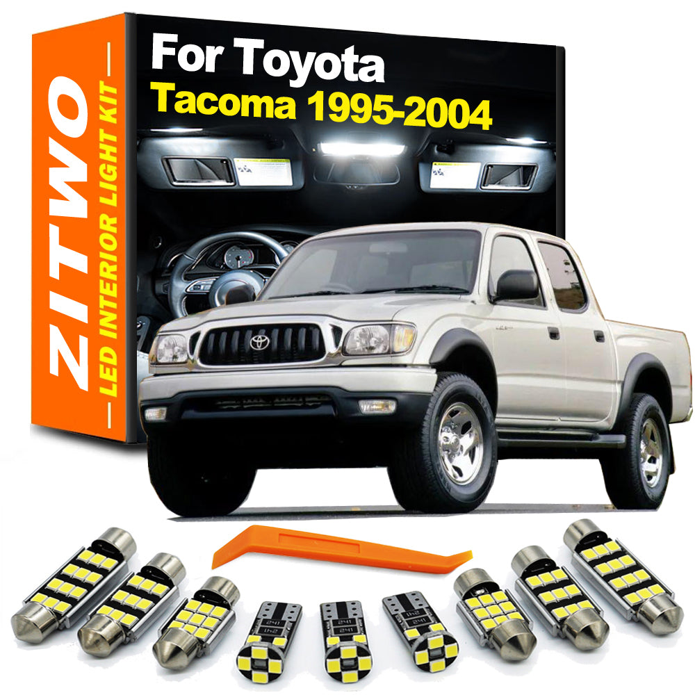 AutoGlowLED LED Interior Light Kit for Toyota Tacoma 1995-2004 (10 pcs)