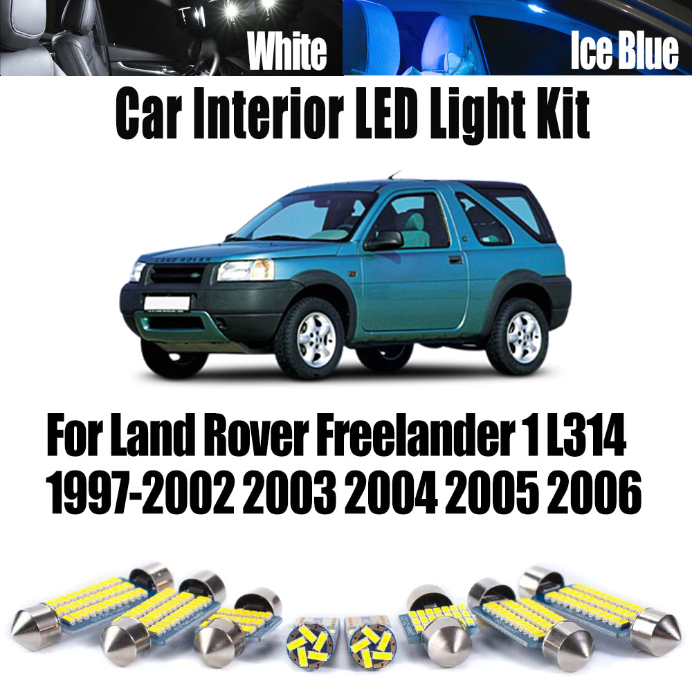 AutoGlowLED Canbus LED Interior Light Kit for Land Rover Freelander 1 L314 1997-2006