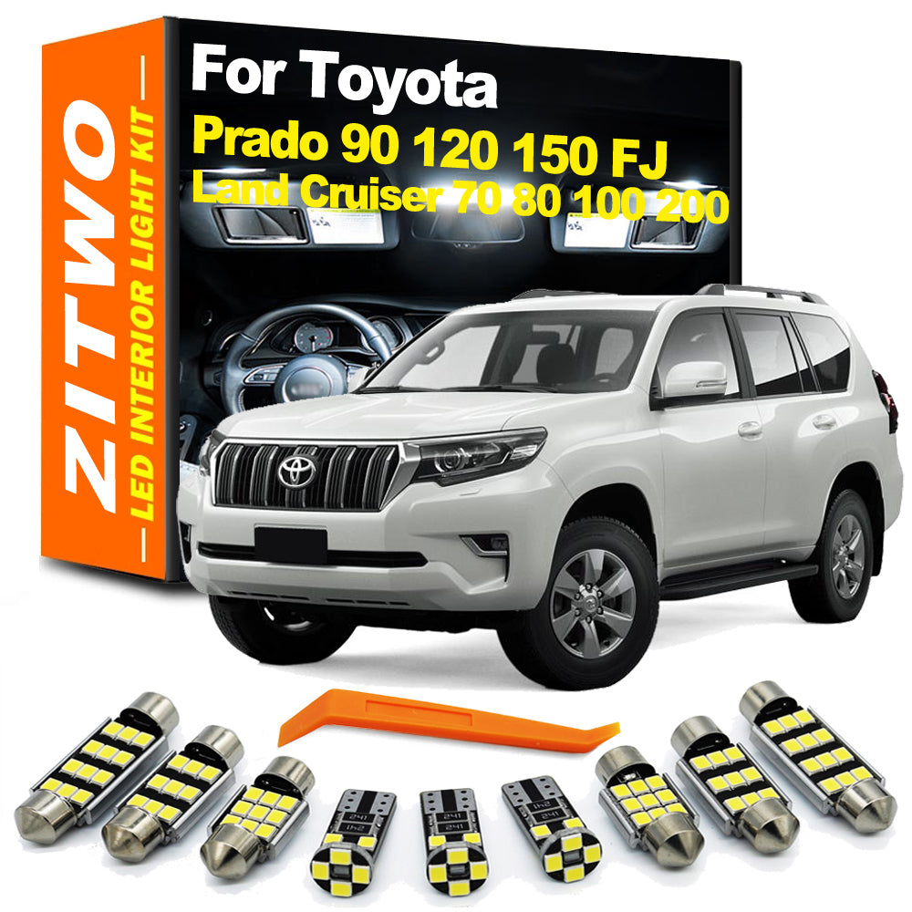 AutoGlowLED LED Interior Light Kit for Toyota Land Cruiser Prado FJ Cruiser