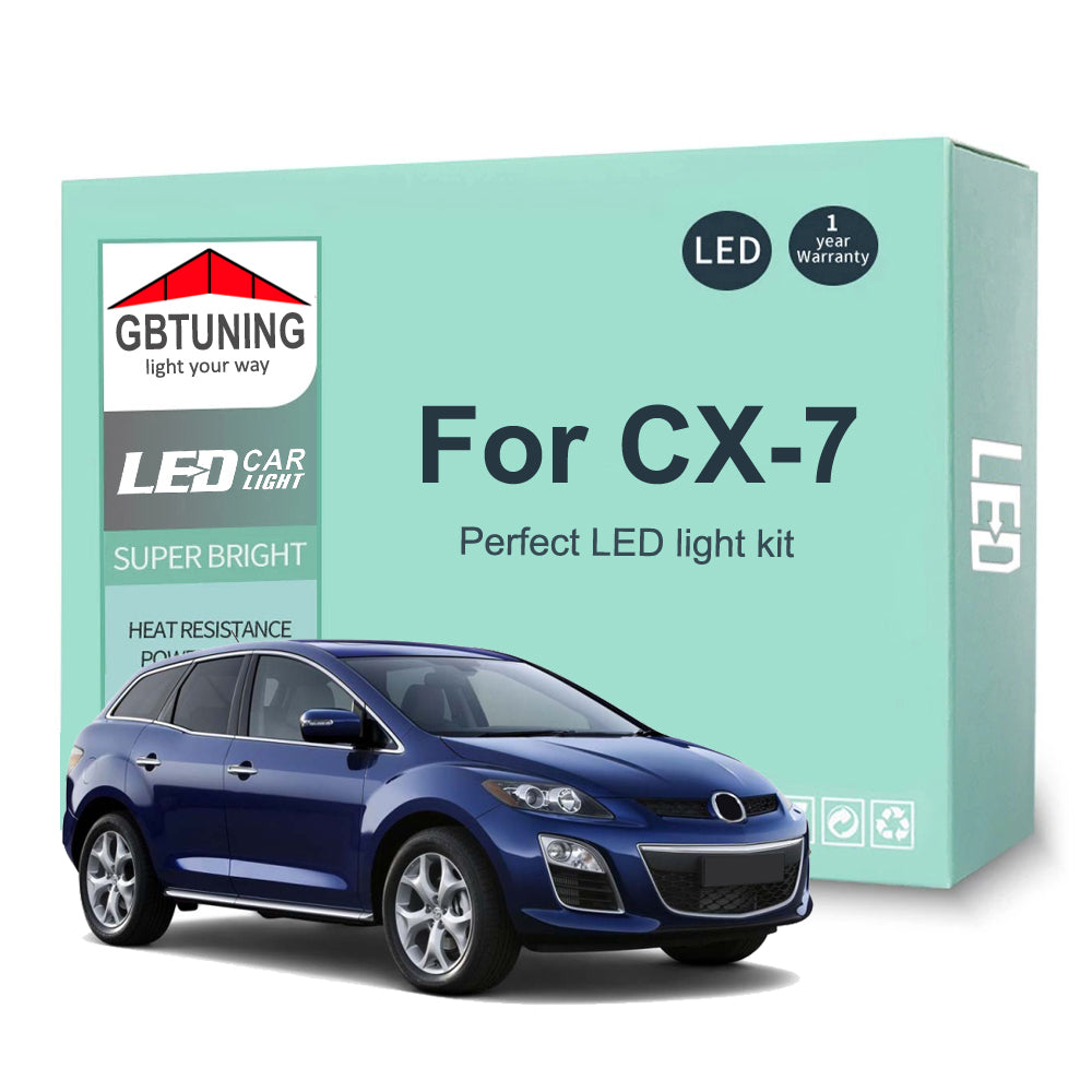 AutoGlowLED 11Pcs LED Interior Light Kit for Mazda CX-7 CX7 2006-2014 Canbus