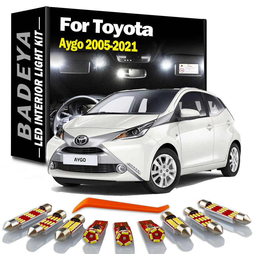 AutoGlowLED Canbus LED Interior Light Kit for Toyota Aygo 2005-2021