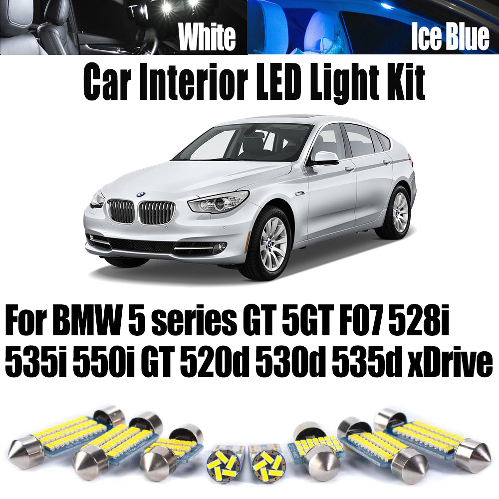 AutoGlowLED 26Pcs LED Interior Light Kit for BMW 5 Series GT F07 Canbus