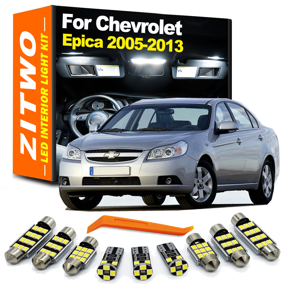 AutoGlowLED 13pc LED Interior Dome Light Kit for Chevrolet Epica 2005-2013