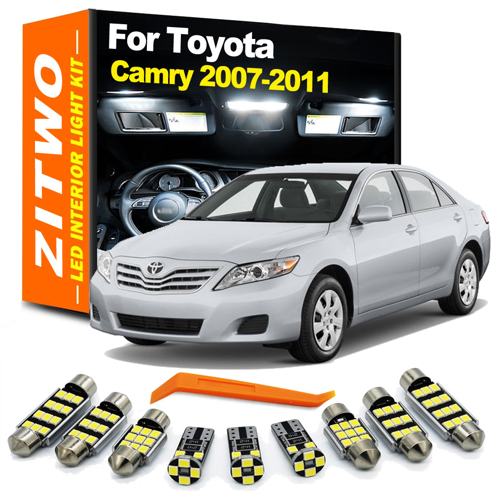 AutoGlowLED 14pc LED Interior Light Kit for Toyota Camry XV40 2007-2011