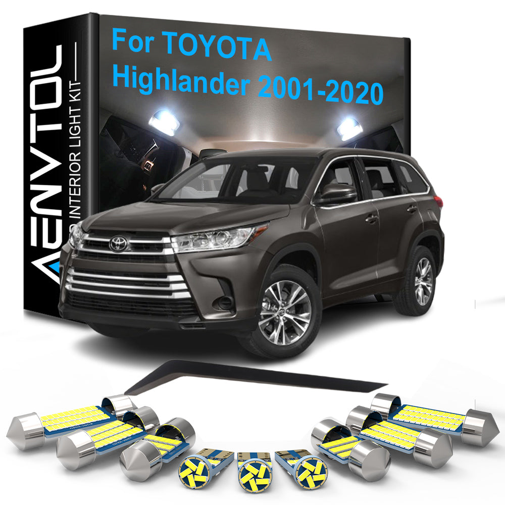 AutoGlowLED Canbus LED Interior Light Kit for Toyota Highlander