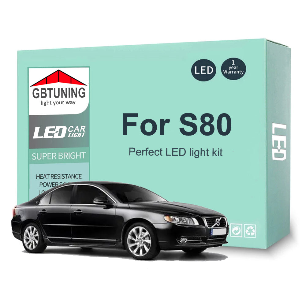 AutoGlowLED LED Interior Light Kit for Volvo S80 MK1 MK2 1998-2016 Canbus