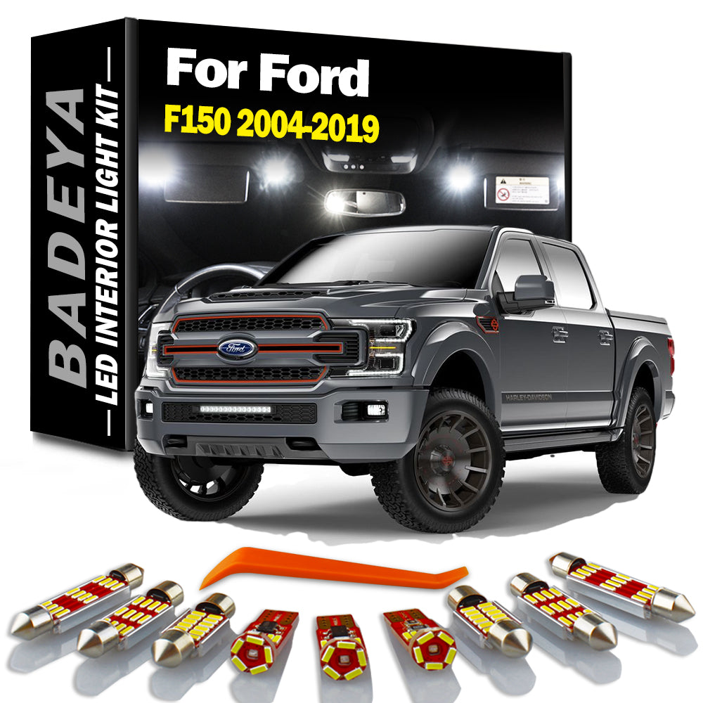 AutoGlowLED LED Interior Map Dome Light Kit for Ford F150 2004-2019 Canbus