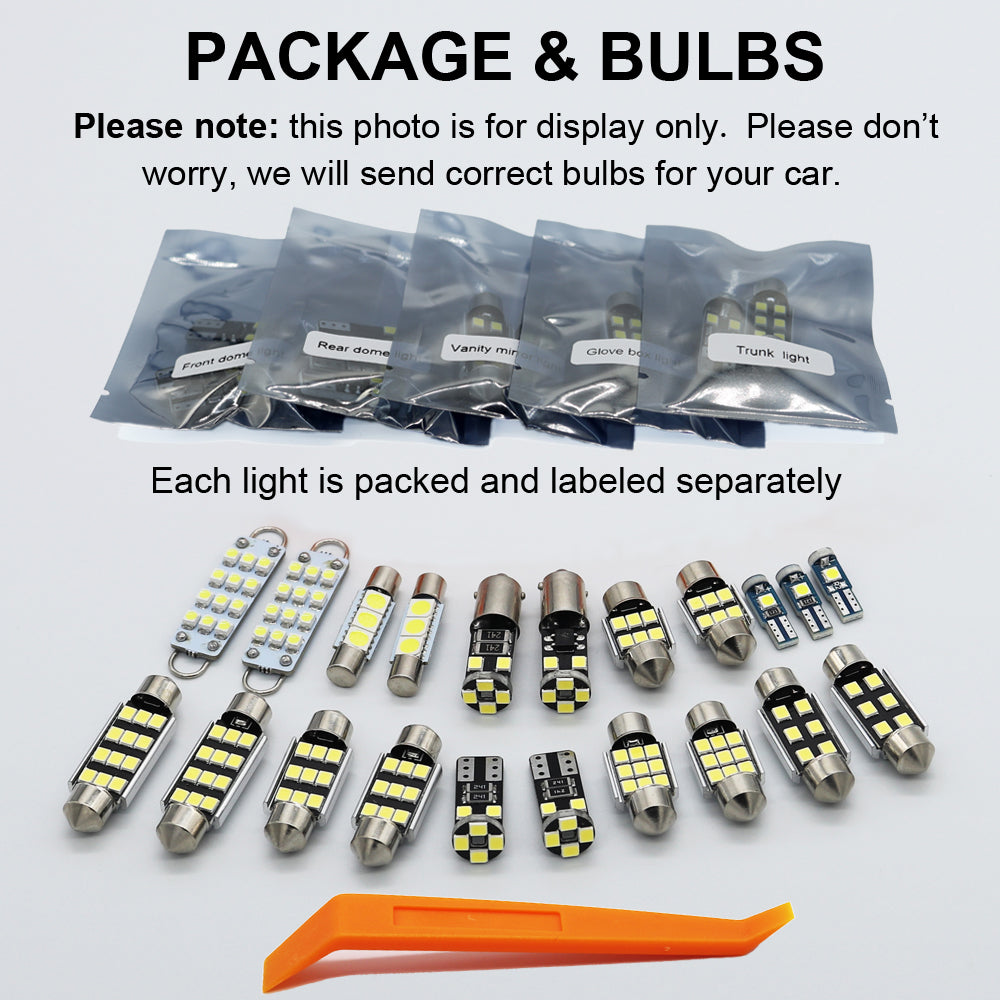 AutoGlowLED LED Interior Light Kit – Error Free Canbus, 50,000 Hrs Life