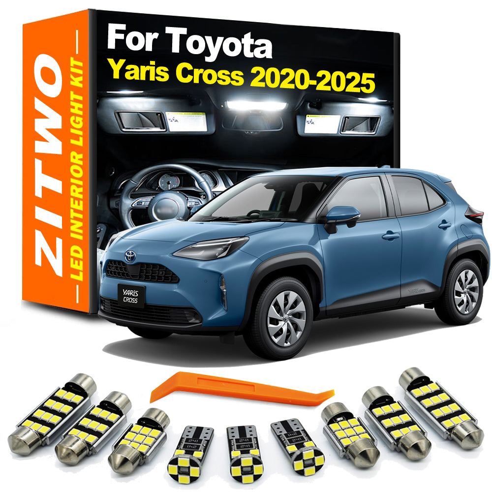 AutoGlowLED 11Pcs LED Interior Light Kit for Toyota Yaris Cross 2020-2024