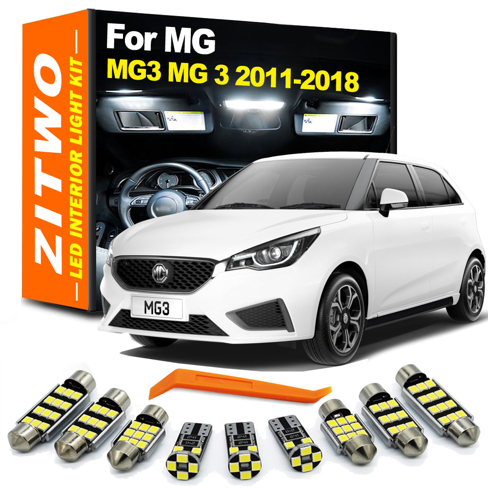 AutoGlowLED 6Pcs LED Interior Light Kit for MG 3 MG3 2011-2018