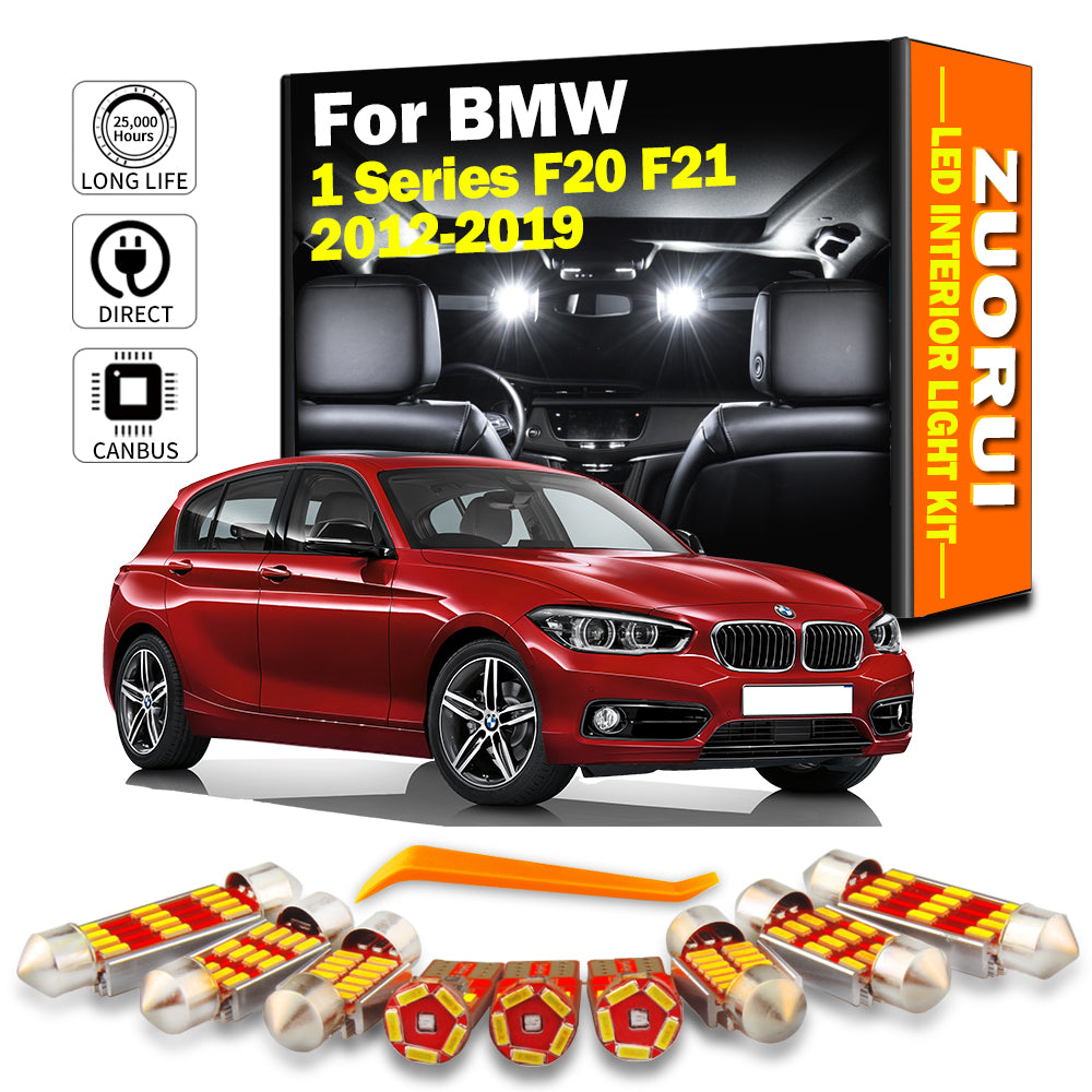 AutoGlowLED 7Pcs Canbus LED Interior Light Kit for BMW 1 Series F20 F21 2012-2019
