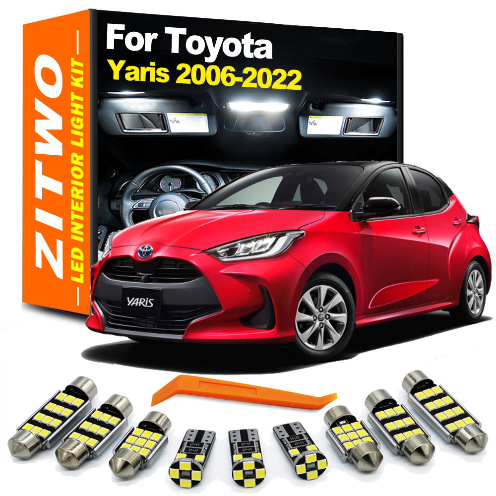 AutoGlowLED LED Interior Dome Map Light Kit for Toyota Yaris 2006-2022