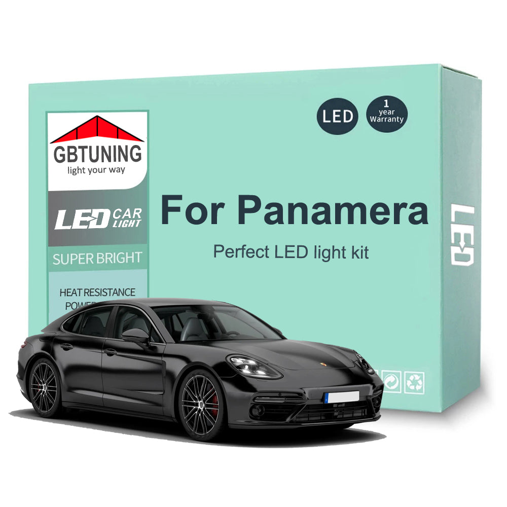 AutoGlowLED 23Pcs Canbus LED Interior Light Kit for Porsche Panamera 970 2009-2018