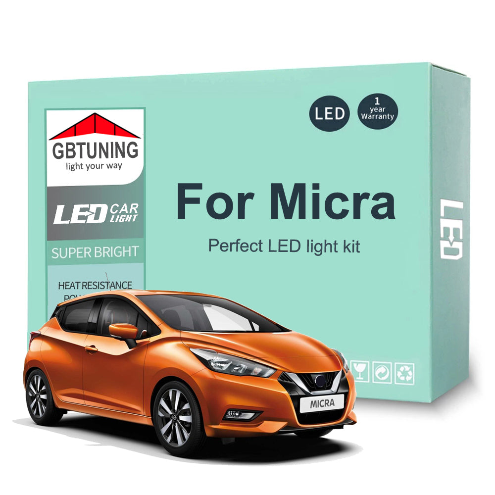 AutoGlowLED Canbus LED Interior Light Kit for Nissan Micra K11-K14