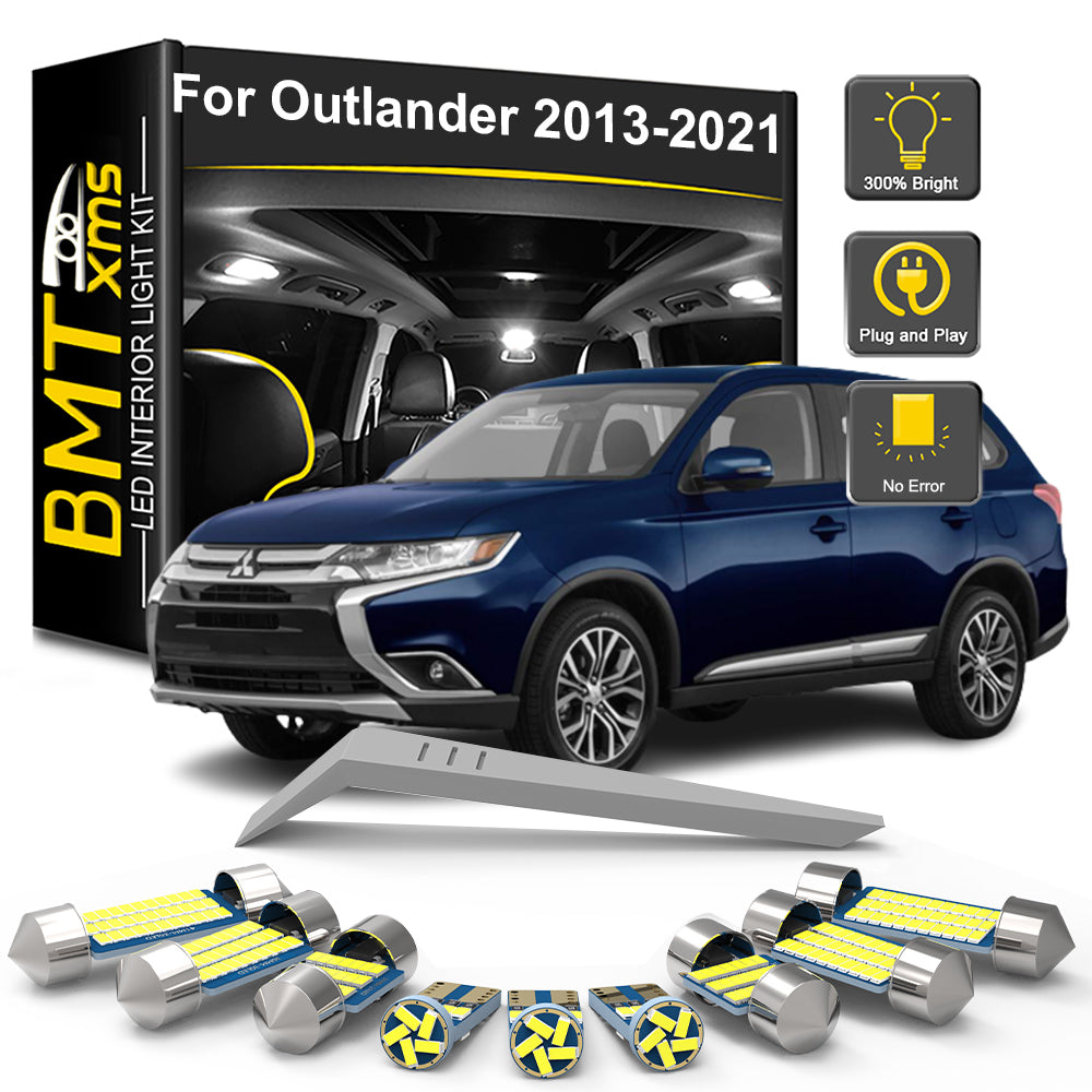 AutoGlowLED 11Pcs LED Interior Light Kit for Mitsubishi Outlander 2013-2021