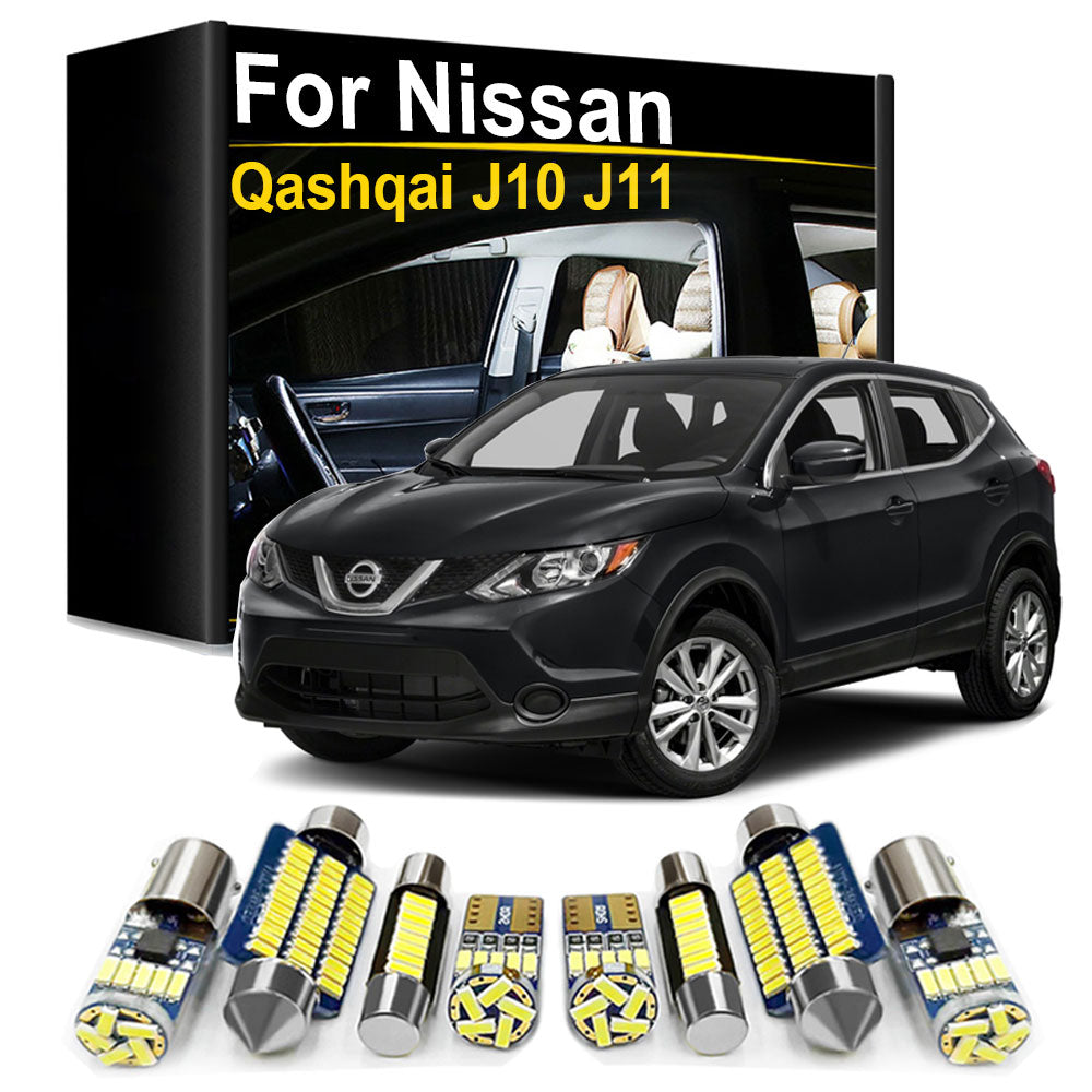AutoGlowLED Car Interior LED Light Kit for Nissan Qashqai J10 J11 Canbus Error Free