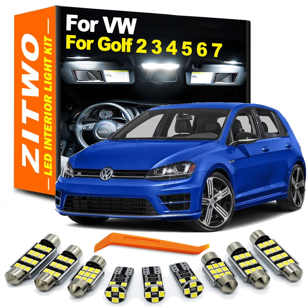 AutoGlowLED LED Interior Light Kit for VW Golf MK2-MK7 (1983-2018)