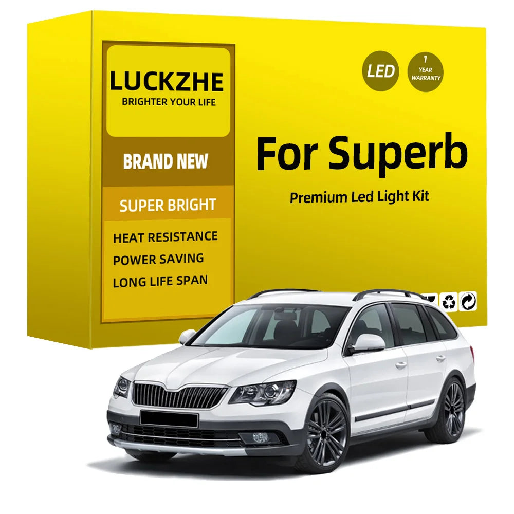 AutoGlowLED LED Interior Light Kit for Skoda Superb MK1 MK2 MK3 2001-2018 Canbus