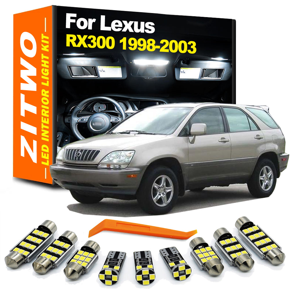 AutoGlowLED 14-Piece LED Interior Kit for Lexus RX300 1998-2003