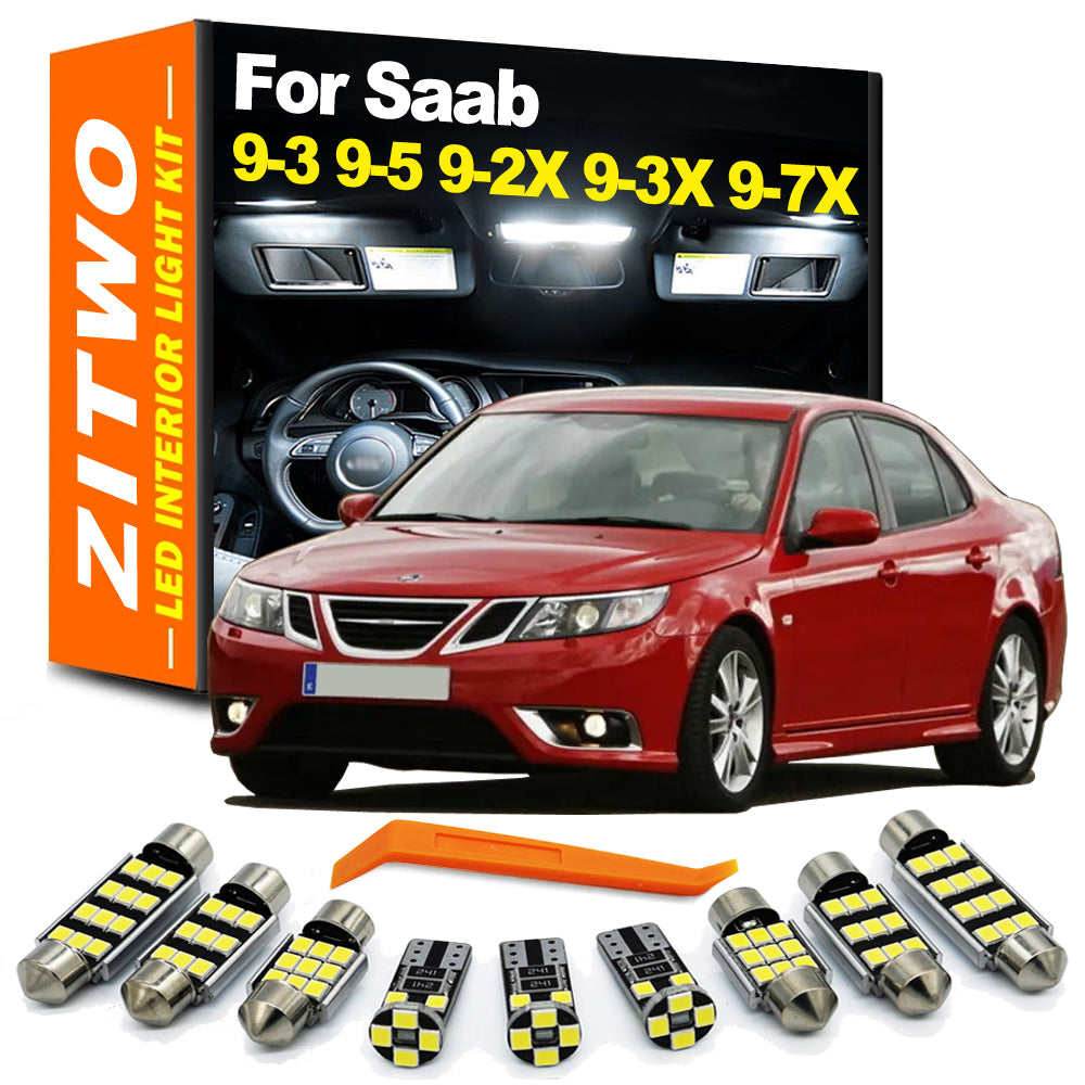 AutoGlowLED LED Interior Light Kit for Saab 9-3 9-5 9-2X 9-3X 9-4X 9-7X