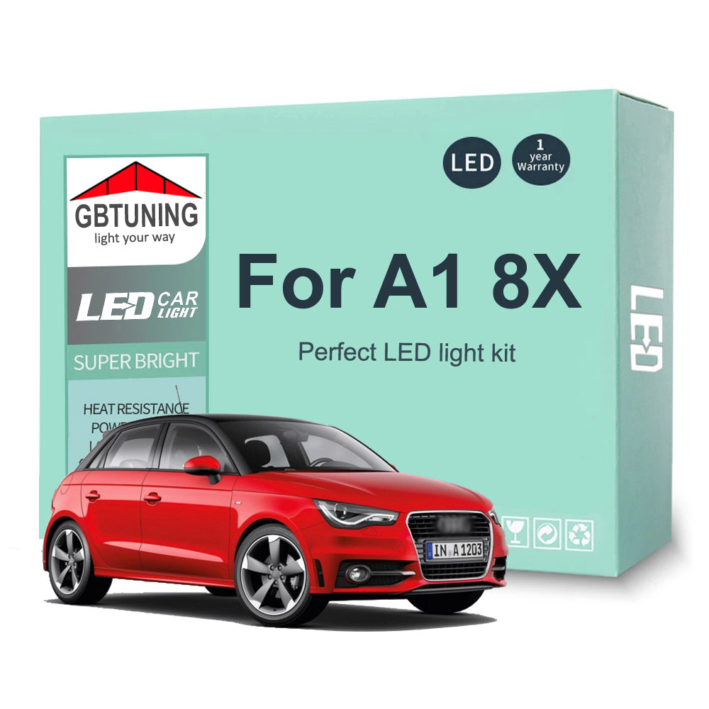 AutoGlowLED Interior LED Light Kit for Audi A1 8X 2010-2018 Canbus 8Pcs