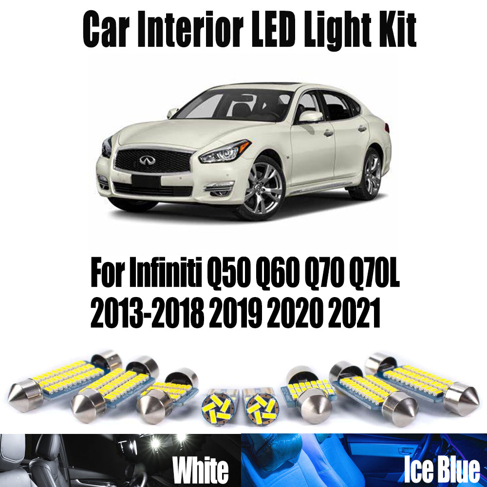 AutoGlowLED LED Interior Light Kit for Infiniti Q50 Q60 Q70 Q70L 2013-2021